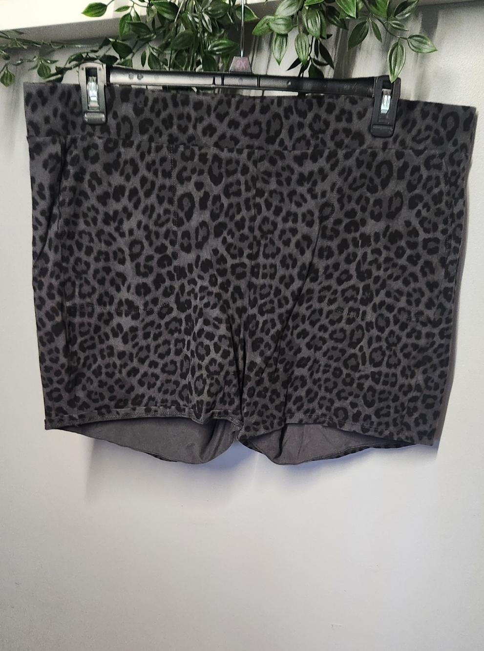 Torrid Leopard Print Cotton Shorts - Black & Gray Size 4